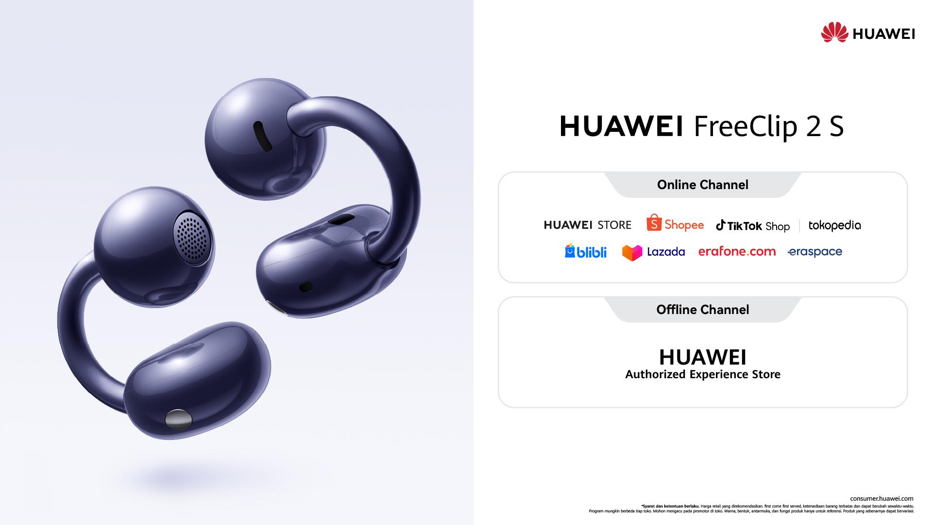 HUAWEI FreeClip 2 S, TWS yang Mengikuti Aktivitas Sehari-hari
